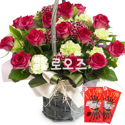 빼빼로꽃바구니GF-330