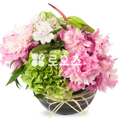 수국 작약 화기꽃병(예약배송)