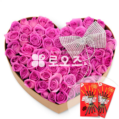 분홍장미박스(빼빼로데이)
