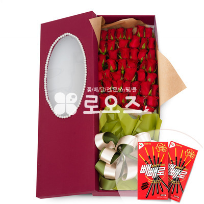 빼빼로 데이 백송이 상자